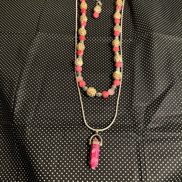 Beautiful Handcrafted Imperial Jasper Necklace Set. - Picture 4 of 5